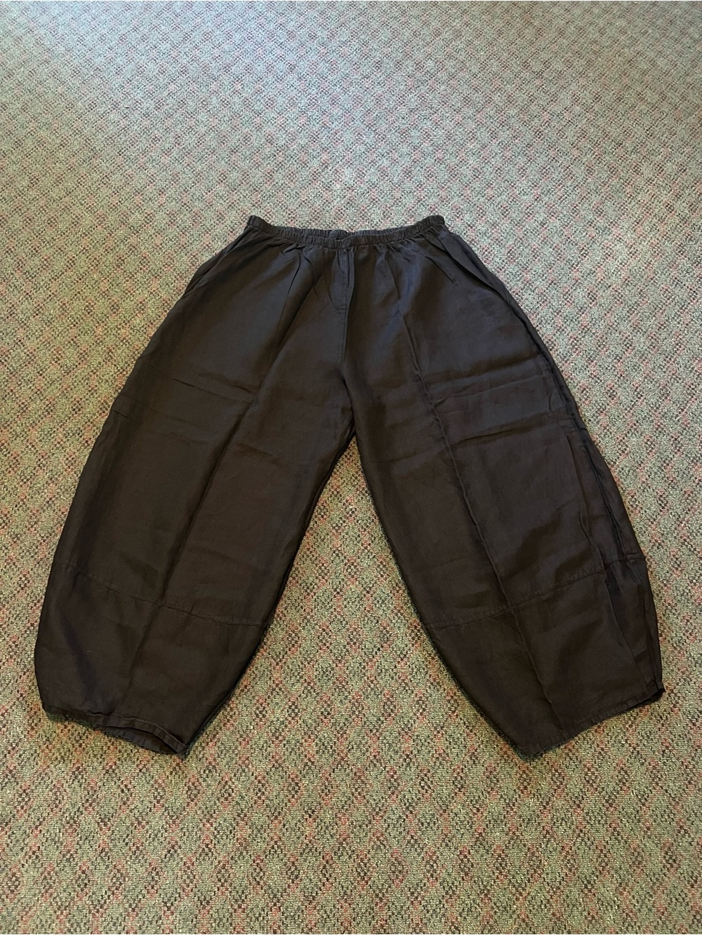 BRYN WALKER LINEN BARREL PANTS 2X